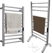 Maniglione per asciugamani elettrico - Maniglione radiante per asciugamani libero e montato a parete - 304 Acciaio inossidabile, asciugamani asciugatore 10 Bar, asciugamani radiante per bagno, connessione a muro, classe energetica A