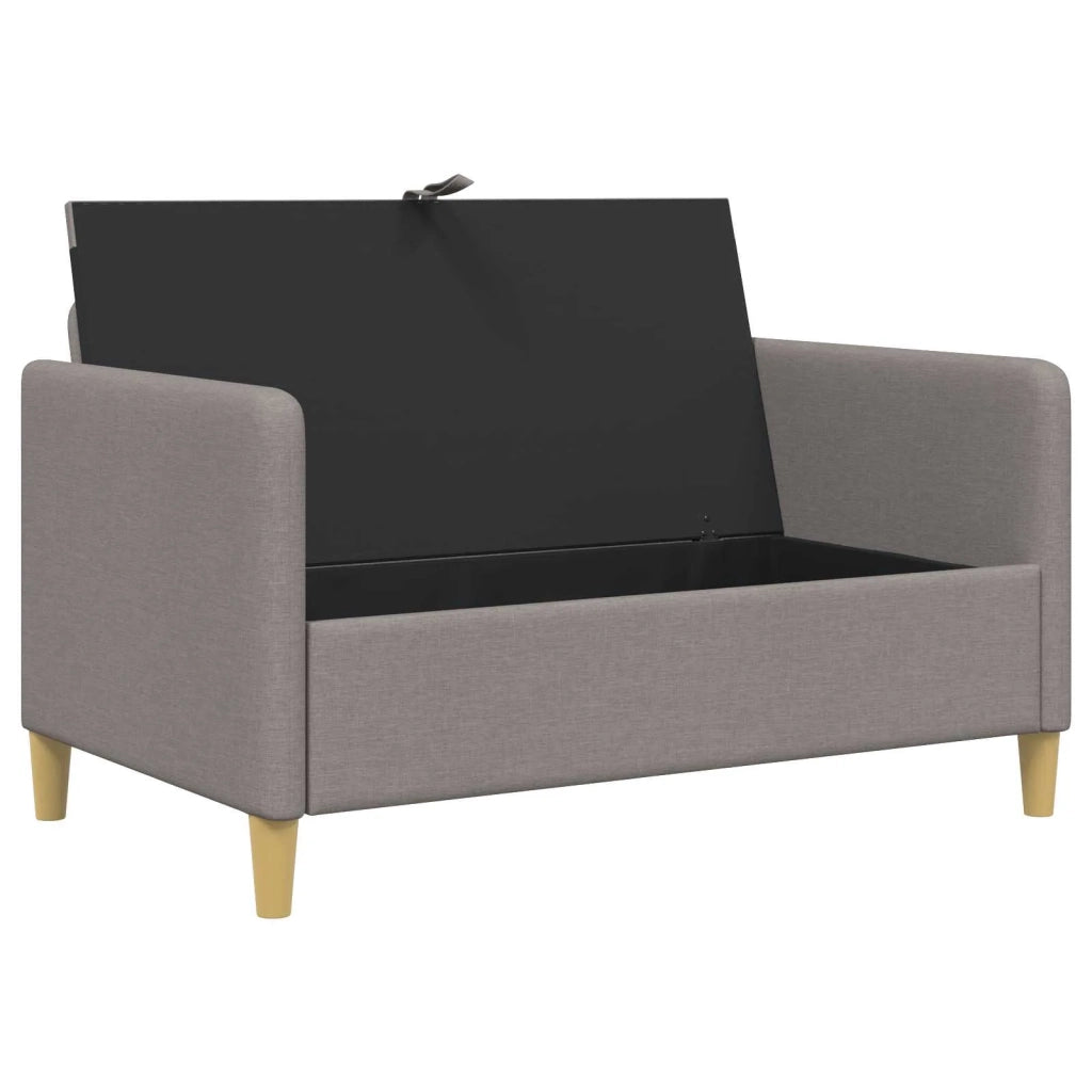 Divano con Storage Tortora 122 x 78 x 87 cm Poliestere 42036897