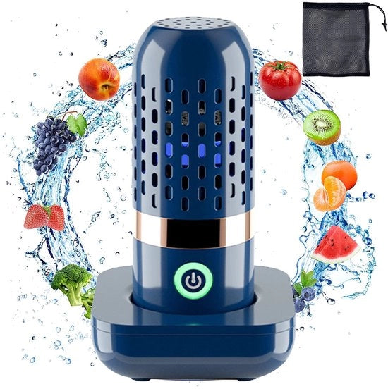 Pulitore per verdure e frutta - Lavastoviglie a batteria - Caricabile e portatile - Adatto per carne e frutta - Alimentazione più salubre - Ideale per pulire...