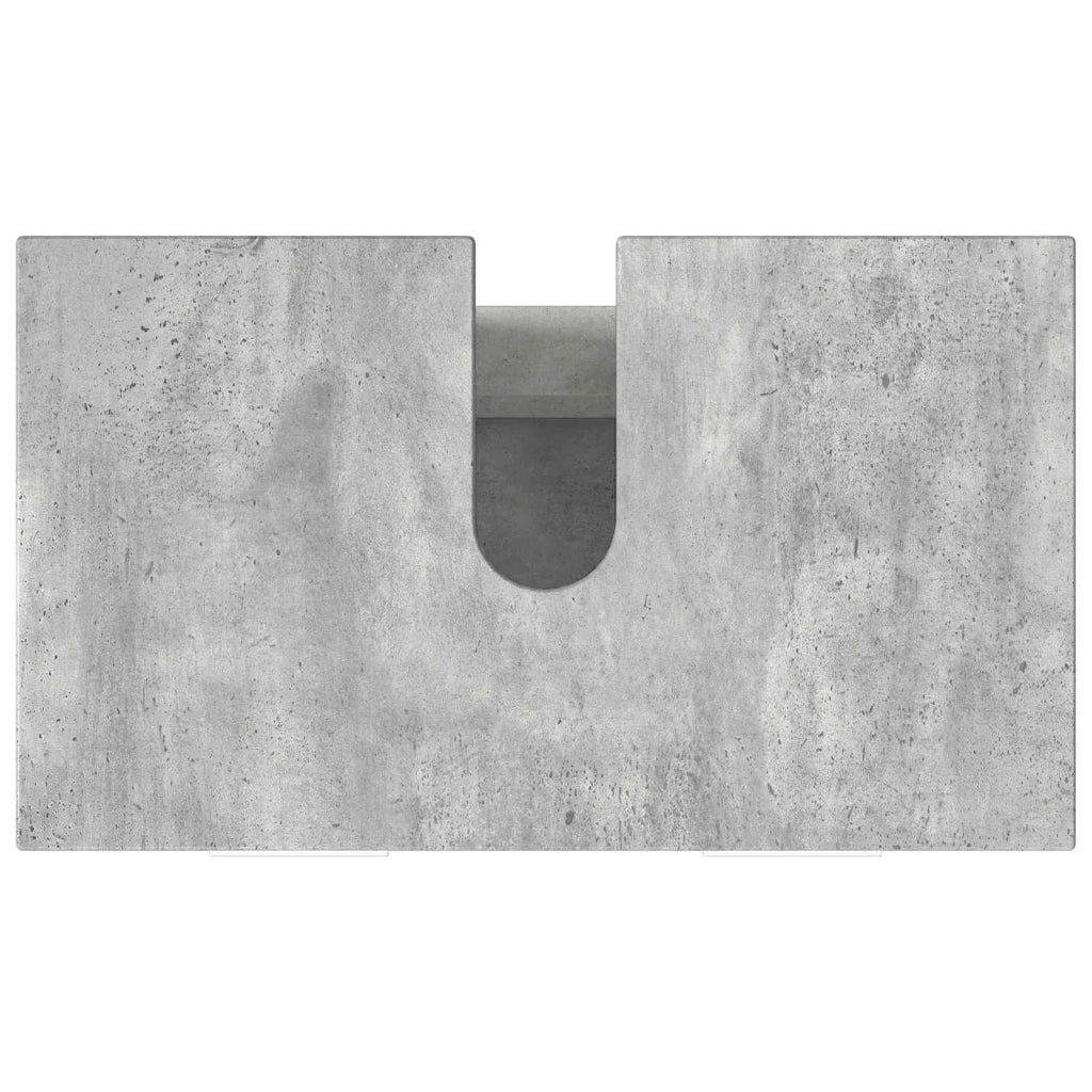 Mobiletto da bagno Grigio Cemento 60 x 35 x 60 cm