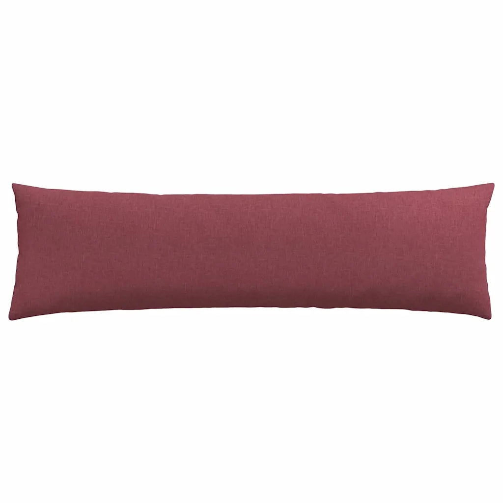 Cuscini da Divano 2 pcs Rosso Vino 145 x 40 cm Tessuto