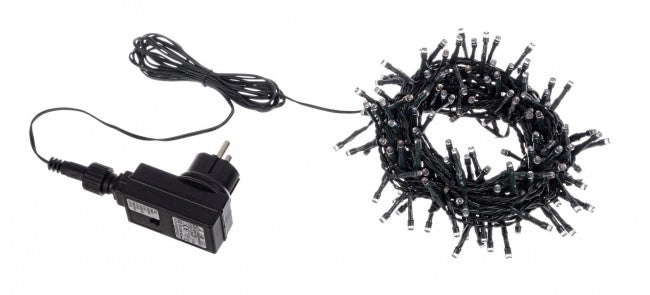 180 LED rosso 5 mm filo verde IP44