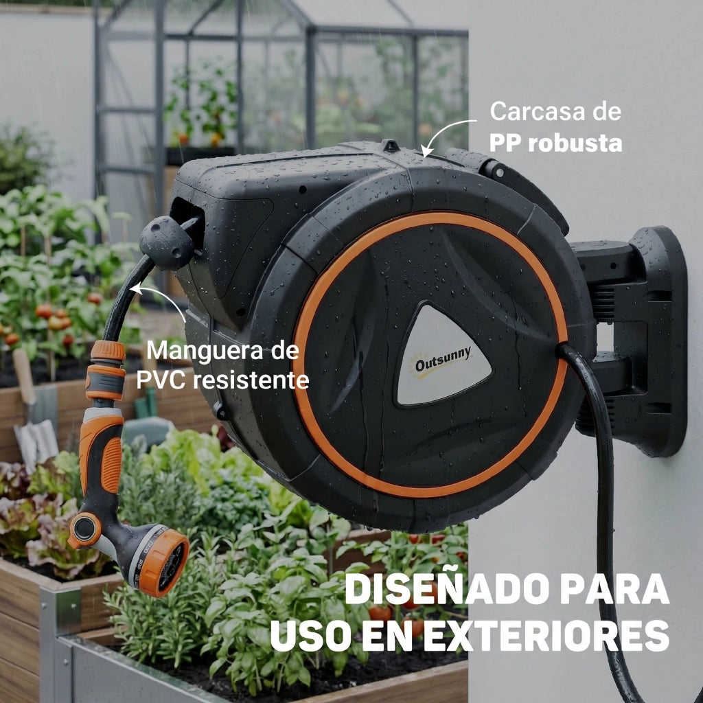 Carrete Mangiare Retrattile 28+2 m ¨C zephmum ¨C Arancione
