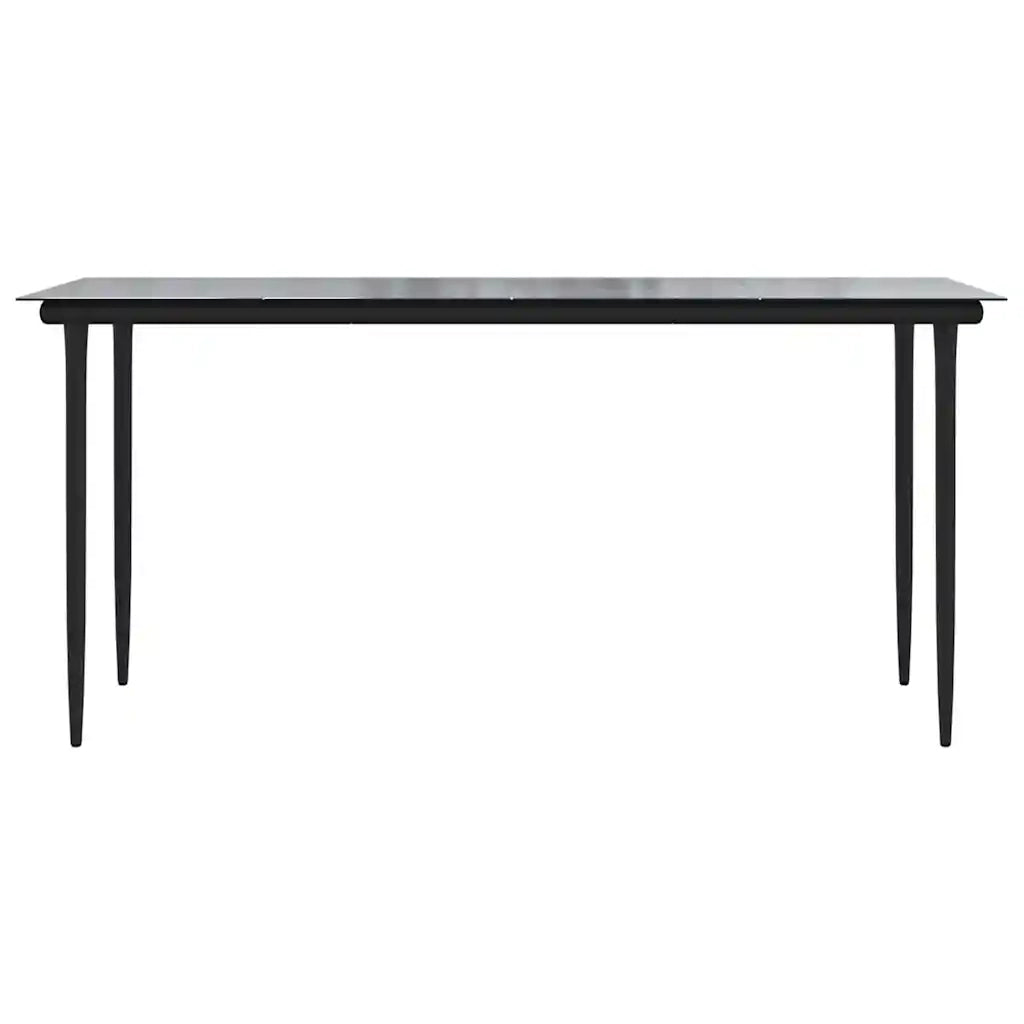 Set Pranzo da Giardino 7pz | Set Salotto da Giardino Marrone Polyrattan Vetro