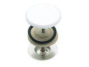 Copriforo per lavabo mm 50, verniciato bianco, tipo pesante