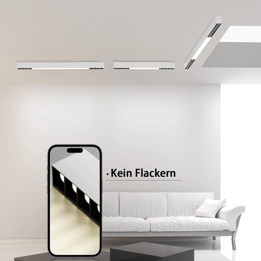 ZMH Lampada da soffitto a LED da 53 cm, 80 cm e 107 cm per camera da letto studio e sala da pranzo