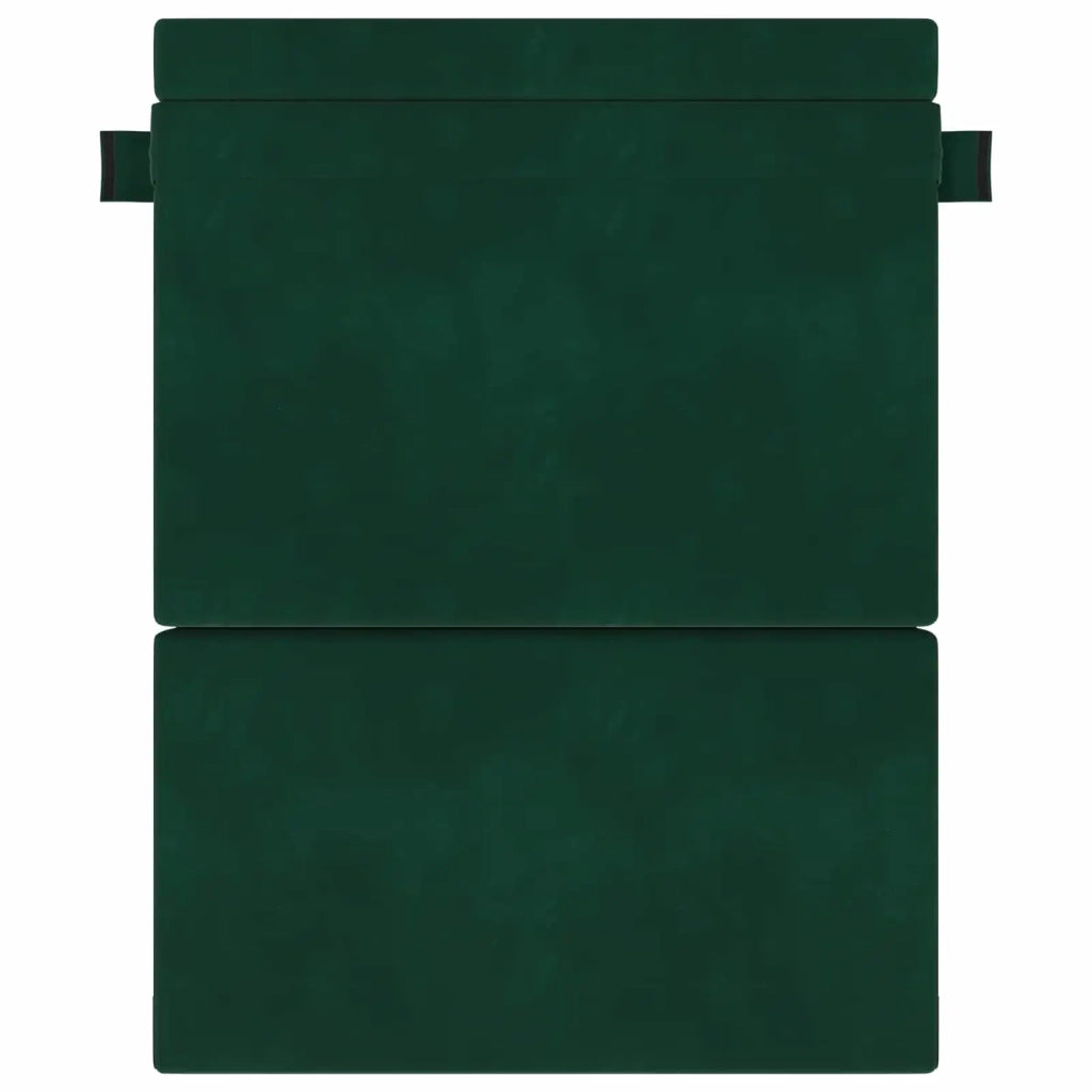 Divano Letto Pieghevole Verde Scuro 152 x 86,5 x 60 cm Tessuto 900128