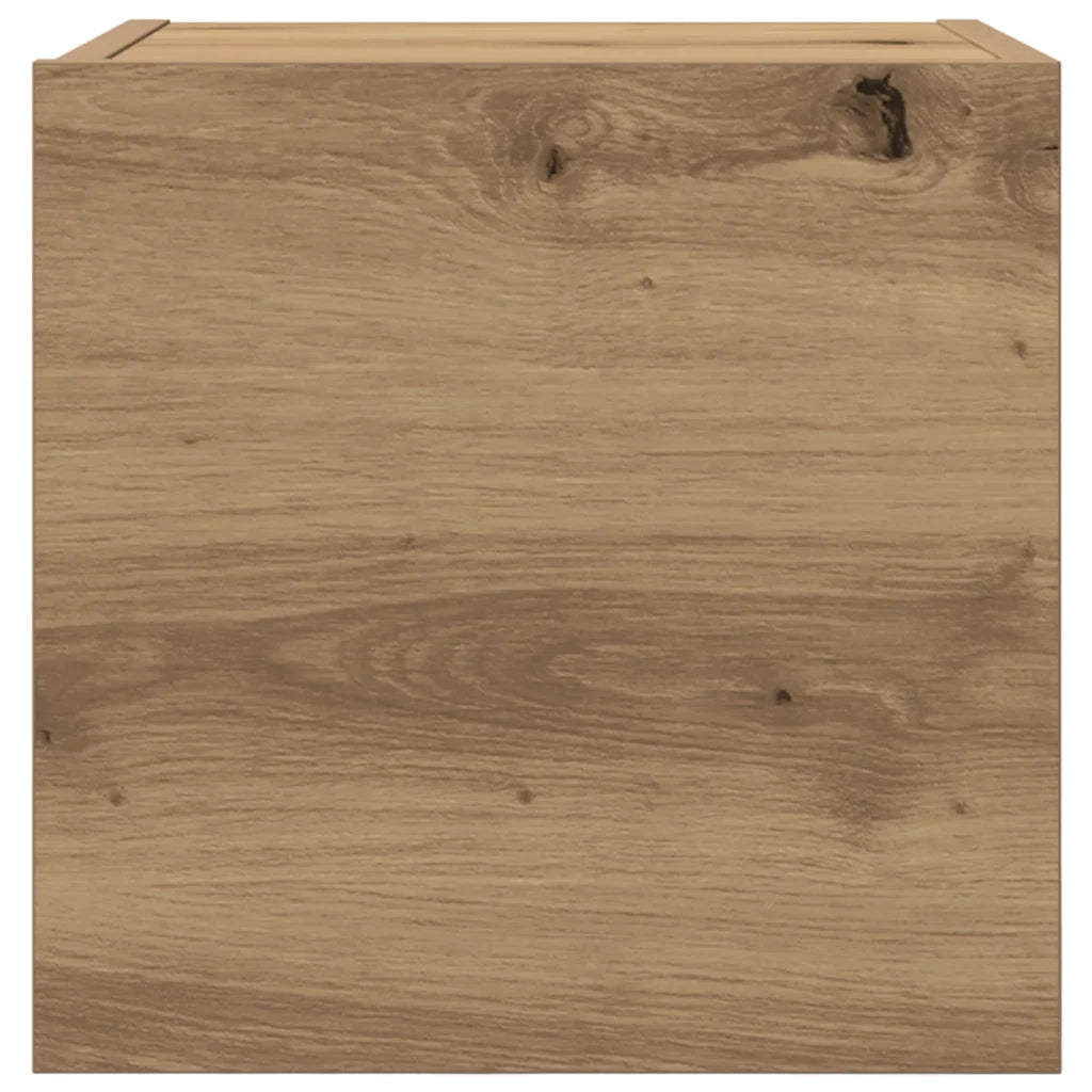 Armadietti TV Montati a Parete 2pz Artigianale 30,5x30x30 cm 856415