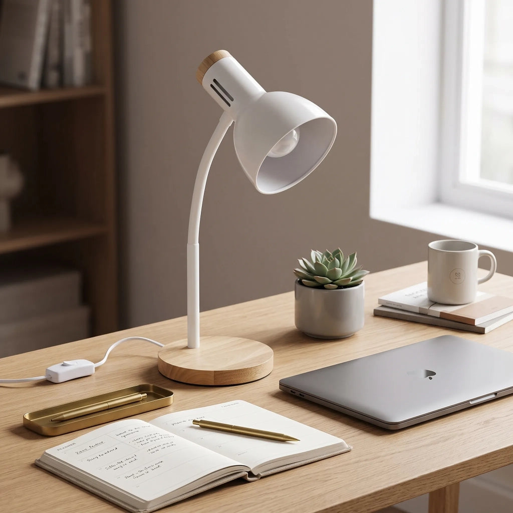 Lampada Da Scrivania Jnh046-1t White