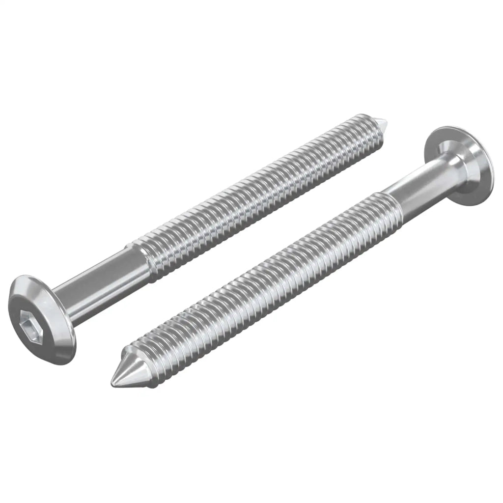 Viti per mobili 2 pz Argento M6 x 60 mm Acciaio CFW7373562
