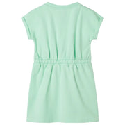Abito da Bambina con Coulisse Verde Brillante 128 CFW8374930