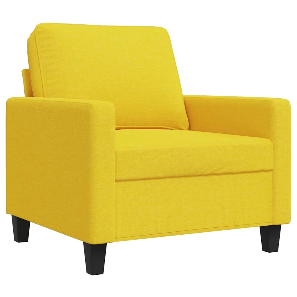 Poltrona Giallo Chiaro 60 cm in Tessuto 359152