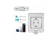 V-TAC SMART HOME VT-5000 PRESA DI CORRENTE 10A SCHUKO IP55 INTELLIGENTE WI-FI GESTIONE REMOTA DA SMARTPHONE