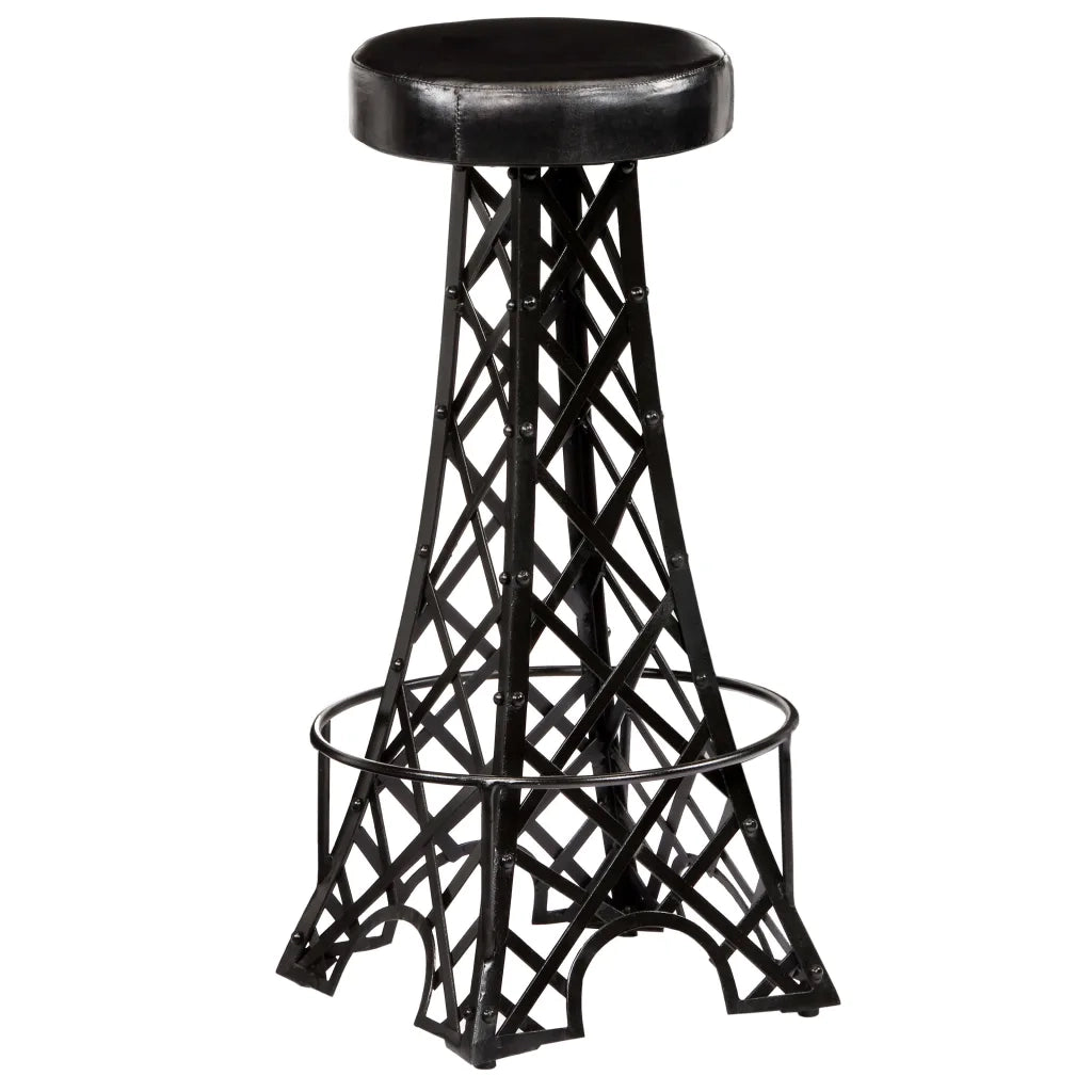 Sgabelli da Bar 2 pz in Vera Pelle 247660
