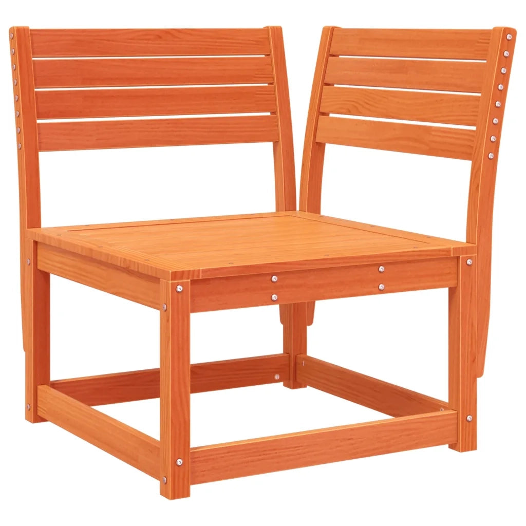 Divano Angolare Giardino Marrone Cera 73x73x78cm Massello Pino 844666