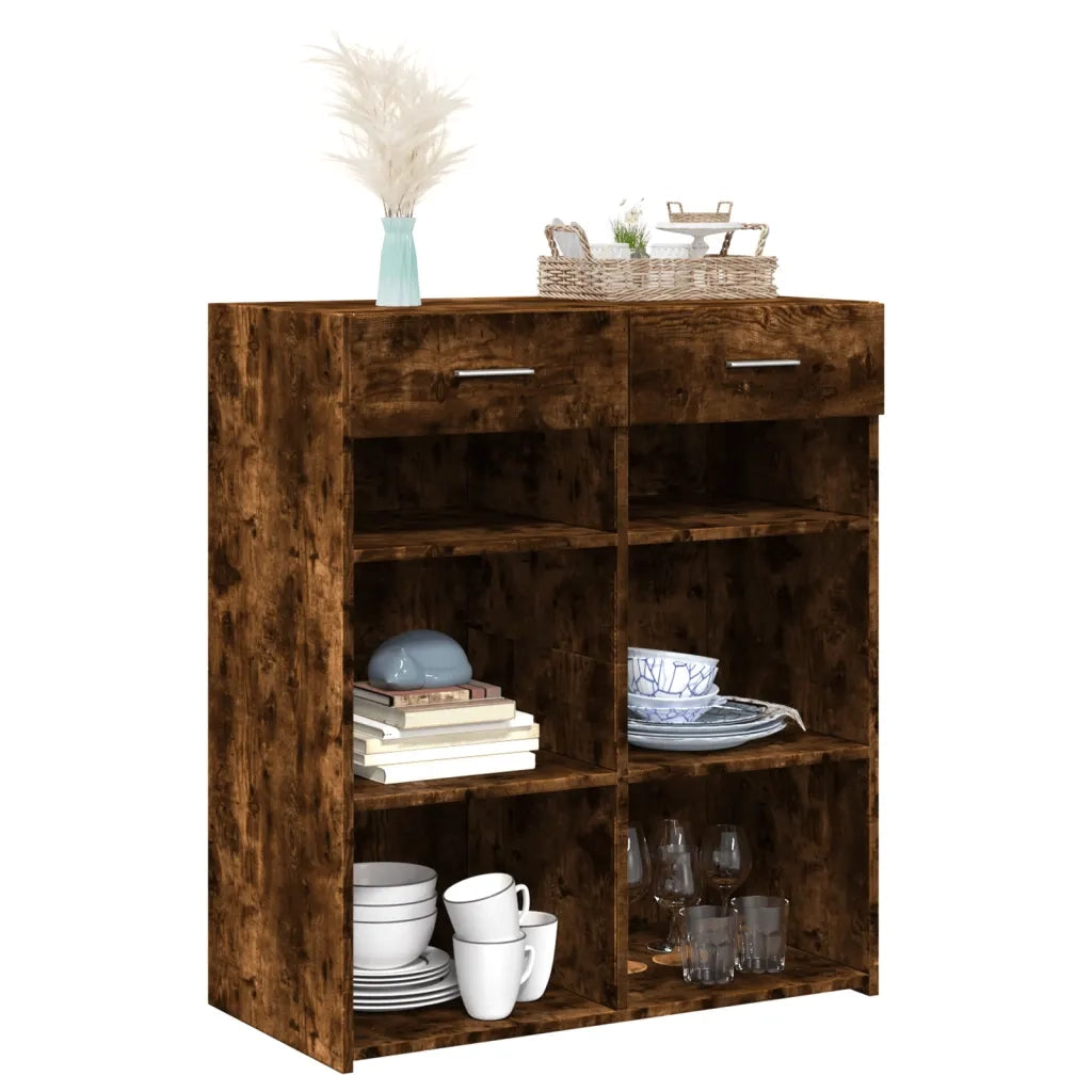 vidaXL Credenza Rovere Sonoma 80x42,5x93 cm in Legno Multistrato