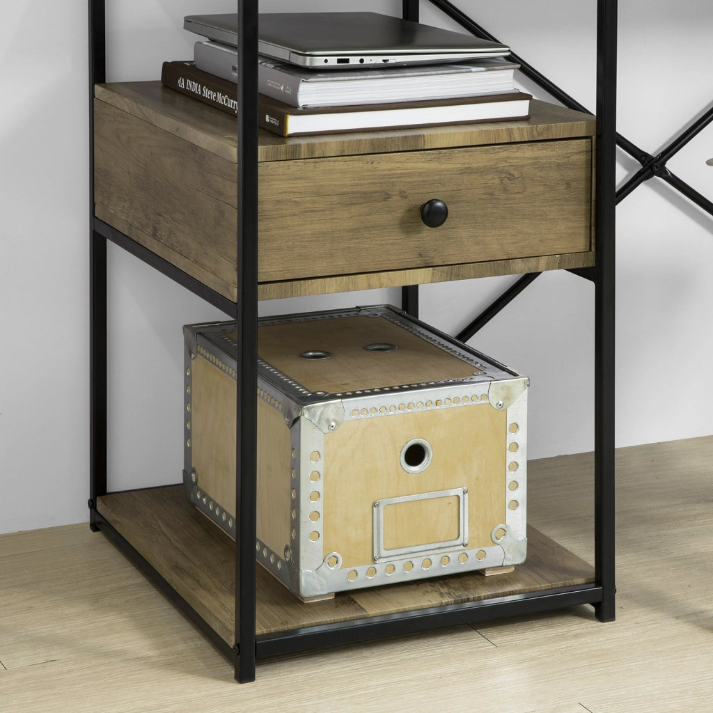 SoBuy Scrivania con cassetto 118x48x75cm FWT61-N