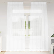 Tenda in Velo con tende 2 pcs Bianco 260 x 140 cm Poliestere 4108011