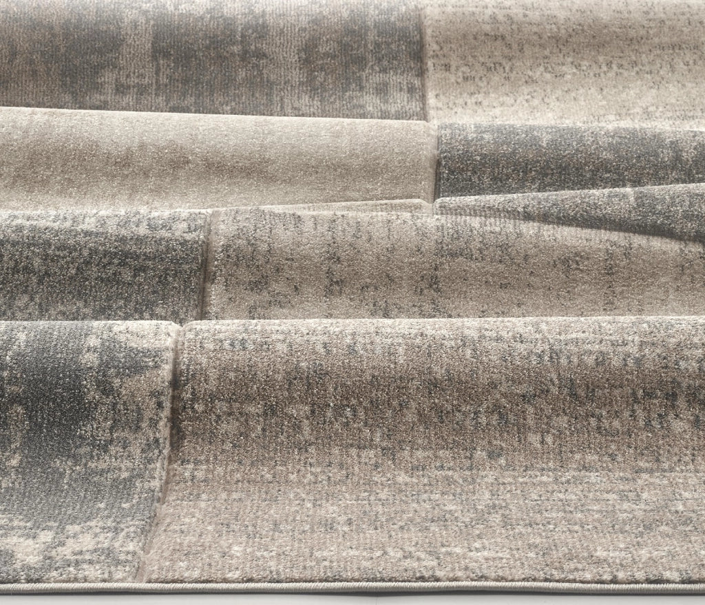Tappeto FUNNY C2032 grigio beige cm.240x340 geometrico moderno a quadri
