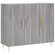 Buffet credenza cassettiera armadio mobile contenitore organizer cucina soggiorno Sonoma 90 x 34 x 80 cm legno ingegnerizzato grigio 02_0036549