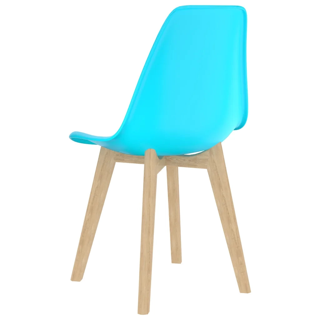 Sedie da Pranzo 6 pz Blu in Plastica 289127