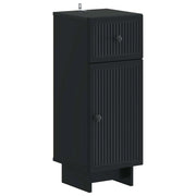 Mobiletto da Bagno EDE Nero 30 x 31 x 80 cm 895946