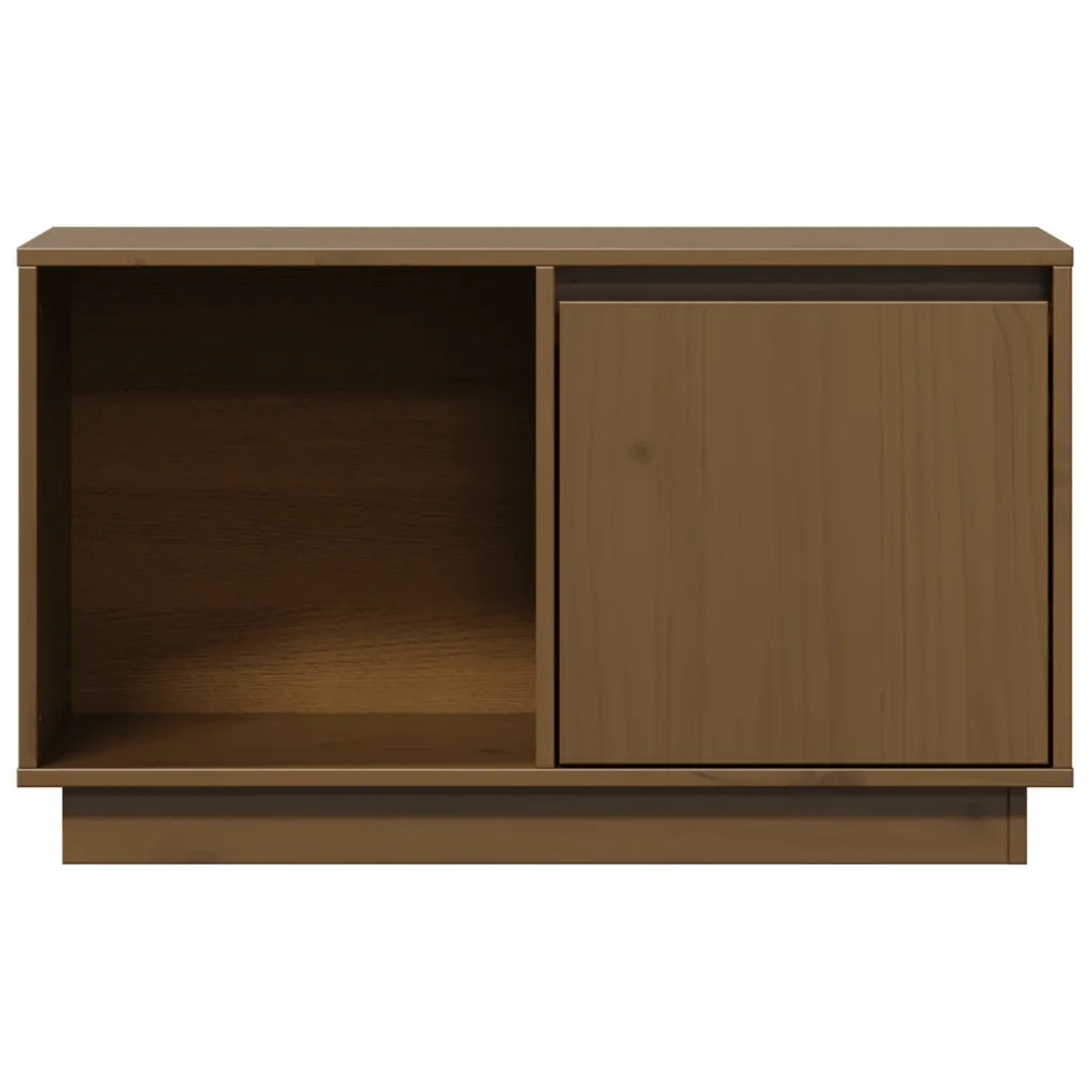 Mobile TV Miele 74x35x44 cm in Legno Massello di Pino