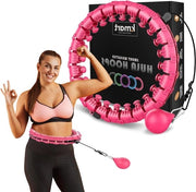 Hula Ring con Gewicht Rotante a 360 Gradi, Fitness Ring con Hula Circle 24, 24 pezzi, Auto-Rotazione, Ballo per la Ginnastica, Massaggio, Perdita di Peso, Fitness per Adulti