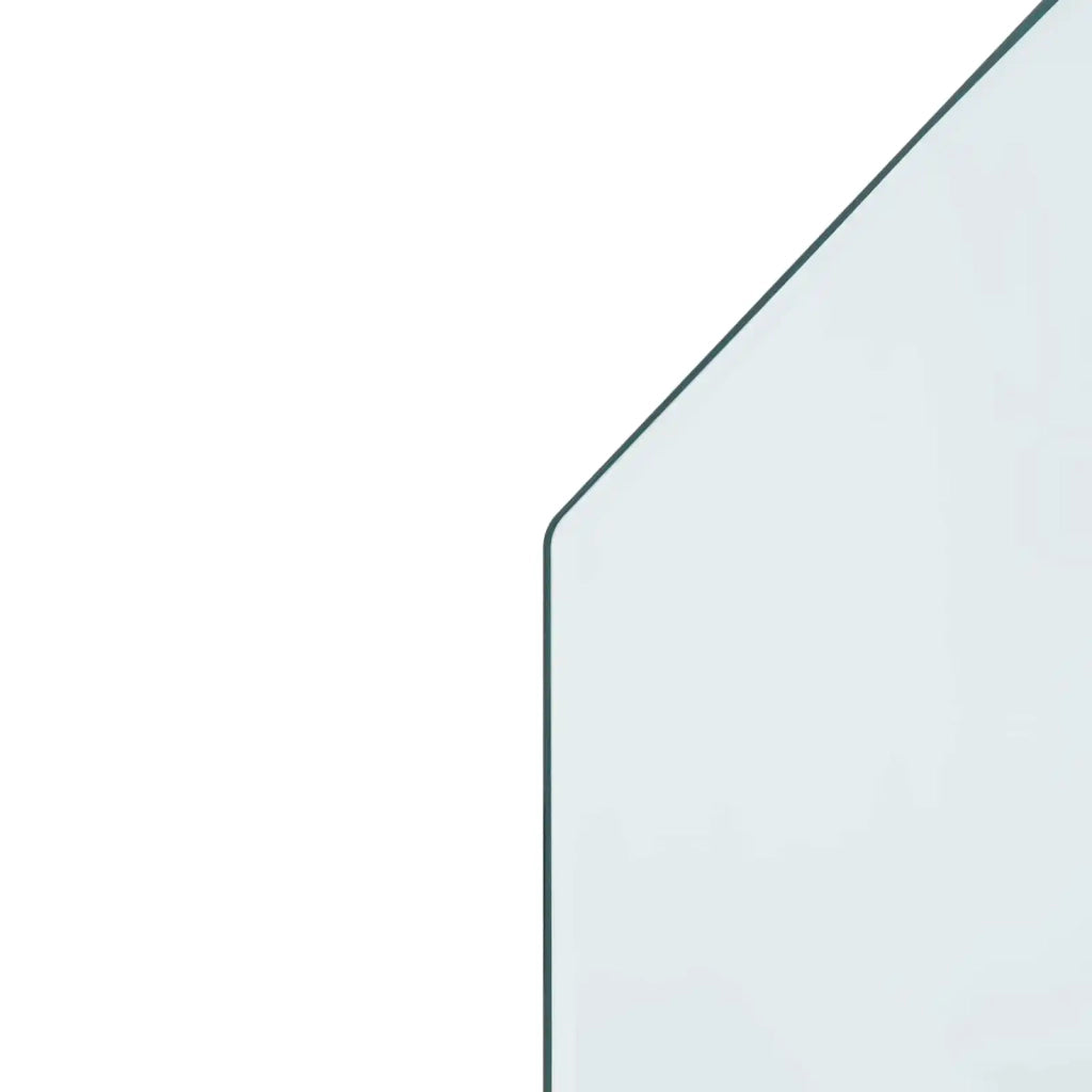 Piastra in vetro per camino Trasparente 80 x 60 cm Vetro 353869