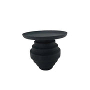 Tavolino Ø 40x35 cm Alka in Acciaio Nero