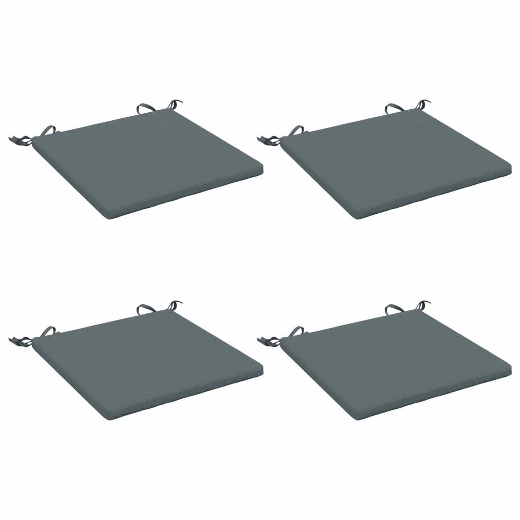 Cuscini per Sedia in 4 Pezzi SOEST 4 pz 100% Poliestere Blu 944329
