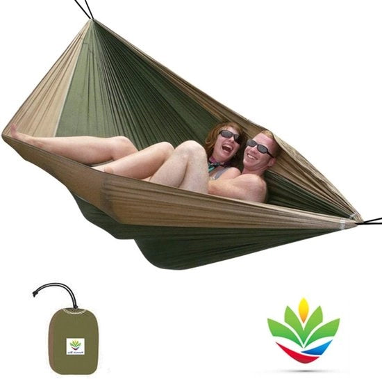 Hamaca Portatile Extra Grande - Ideale per Campeggio Escursioni Kayak e Viaggi - Incluso Cavo di 250cm per Lato - Qualità che si Può Rely