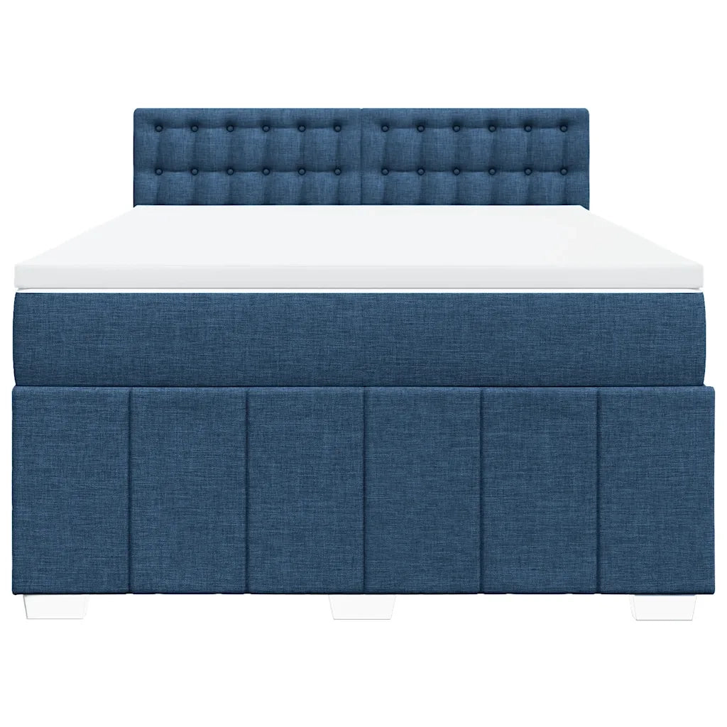 Giroletto a Molle con Materasso Blu 140x190 cm in Tessuto 3289383