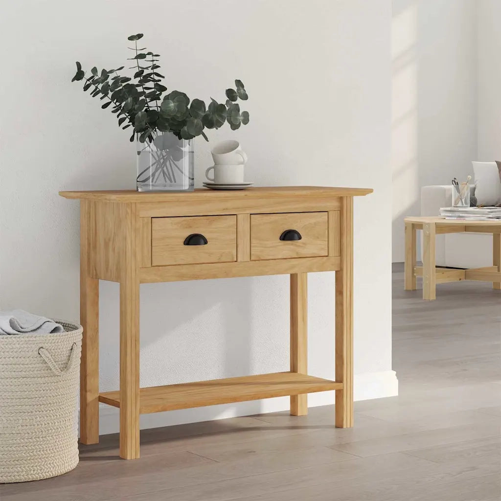 Tavolo consolle BODO Marrone miele 91 x 34.7 x 74 cm