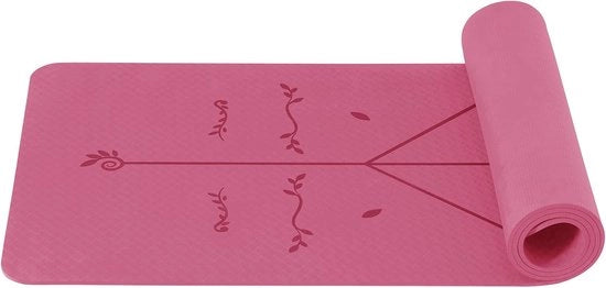Mat di yoga in TPE - Mat di fitness antiscivolo - 1 pezzo - 183x61 cm
