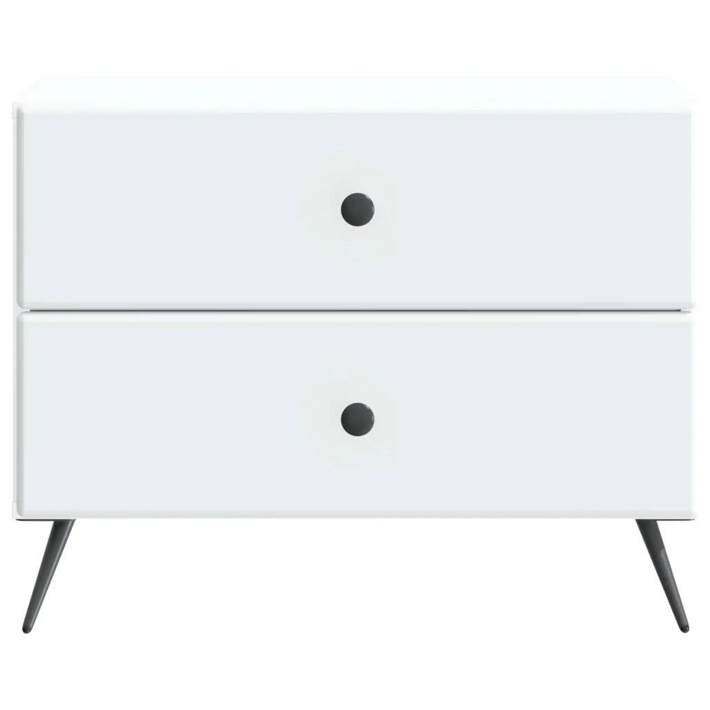 Armadio da Notte con cassetto Bianco 62 x 34,5 x 47,5 cm 895465