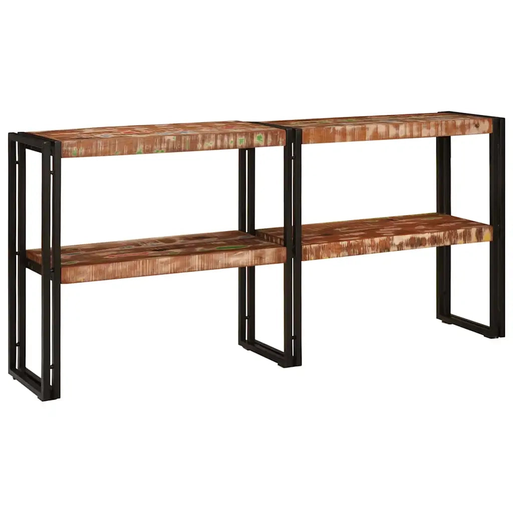 Tavolo Consolle | Tavolo d'Ingresso Multicolore Legno Recuperato Massello