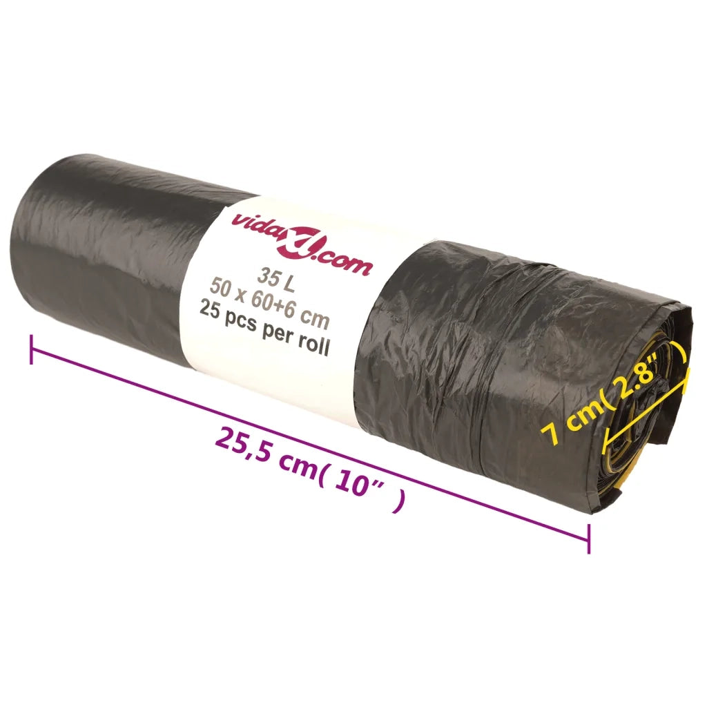 Sacchetti per Cestini con Coulisse 250 pz Neri 35 L CFW5988403