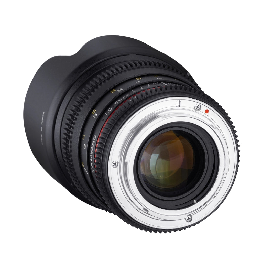 MF 50 mm T1.5 Obiettivo video DSLR MFT per fotocamere full-frame e APS-C con apertura continua e soft focus Per riprese professionali