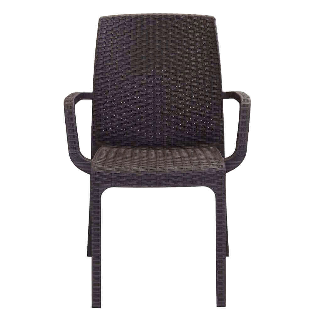 Poltrona da Giardino Impilabile in Wicker cm 57x59x86 - VIRGINIA