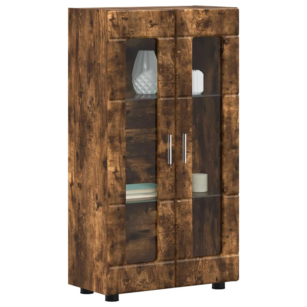 Credenza con lo scaffale FLORIN Rovere fumé 55,5 x 29 x 100 cm 880256