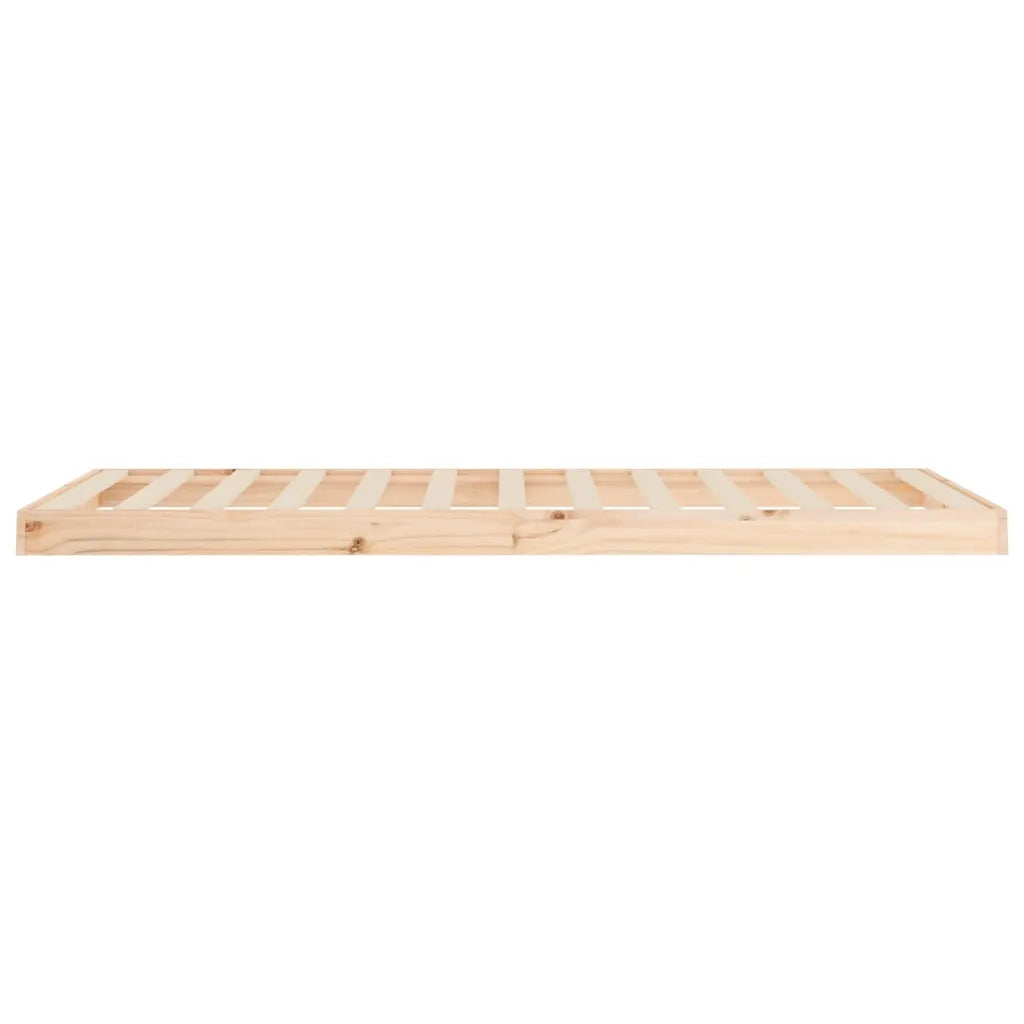 Giroletto senza Materasso-Struttura Letto 90x200 cm in Legno Massello di Pino 574556
