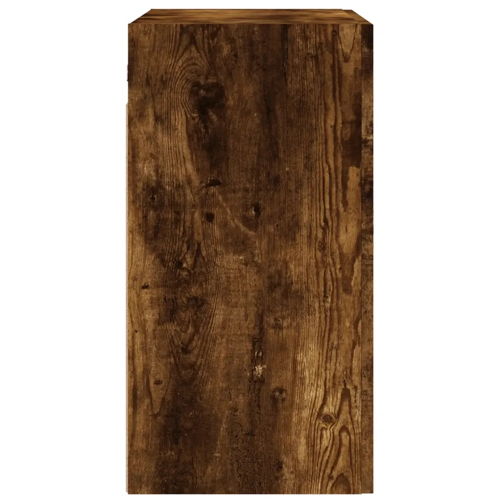 Armadietto a Muro | Mobile a Parete Rovere Fumo 60x31x60 cm in Legno Multistrato