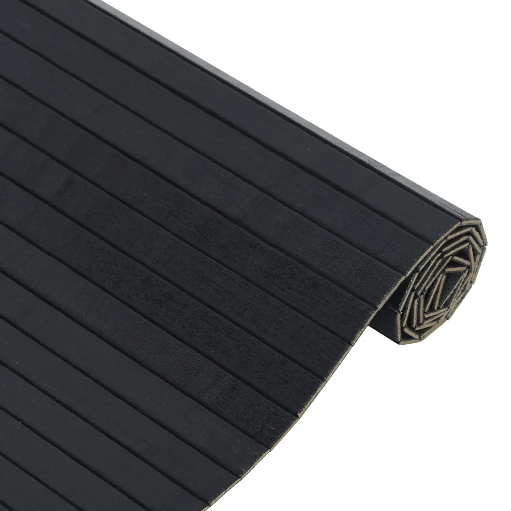 Tappeto Rettangolare Nero 100x300 cm in BambÃ¹