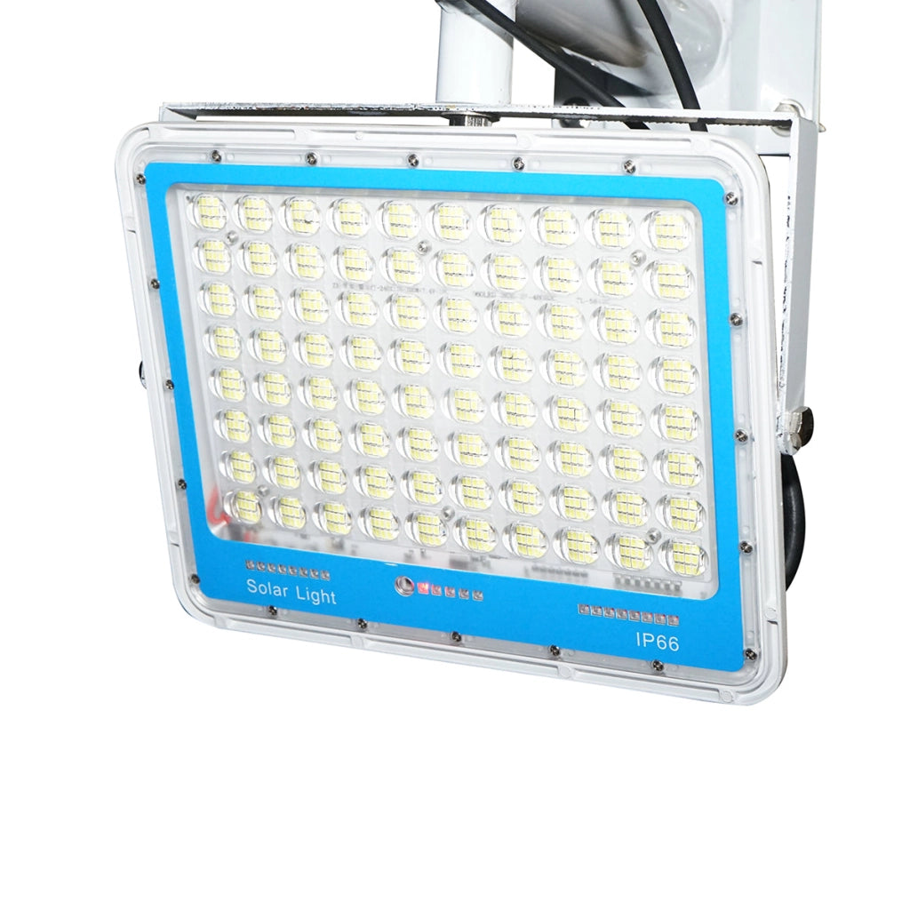 Lampada LED da 300 W con pannello solare da 60 W, batteria da 14000 mAh e telecamera di sorveglianza WIFI con allarme. Breckner Germany