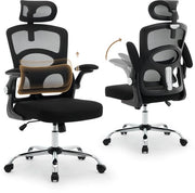 Sedia Ergonomica con Struttura a Maglia - Rotazione 360° - Regolazione della Spalla - Supporto Lombo - Materiale a Maglia