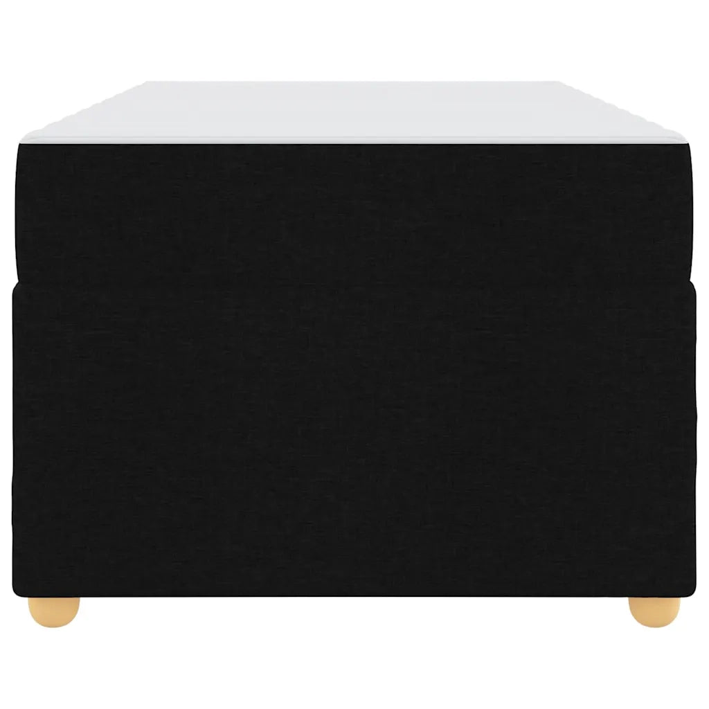 vidaXL Struttura del letto con materasso Nero 90 x 190 cm Tessuto