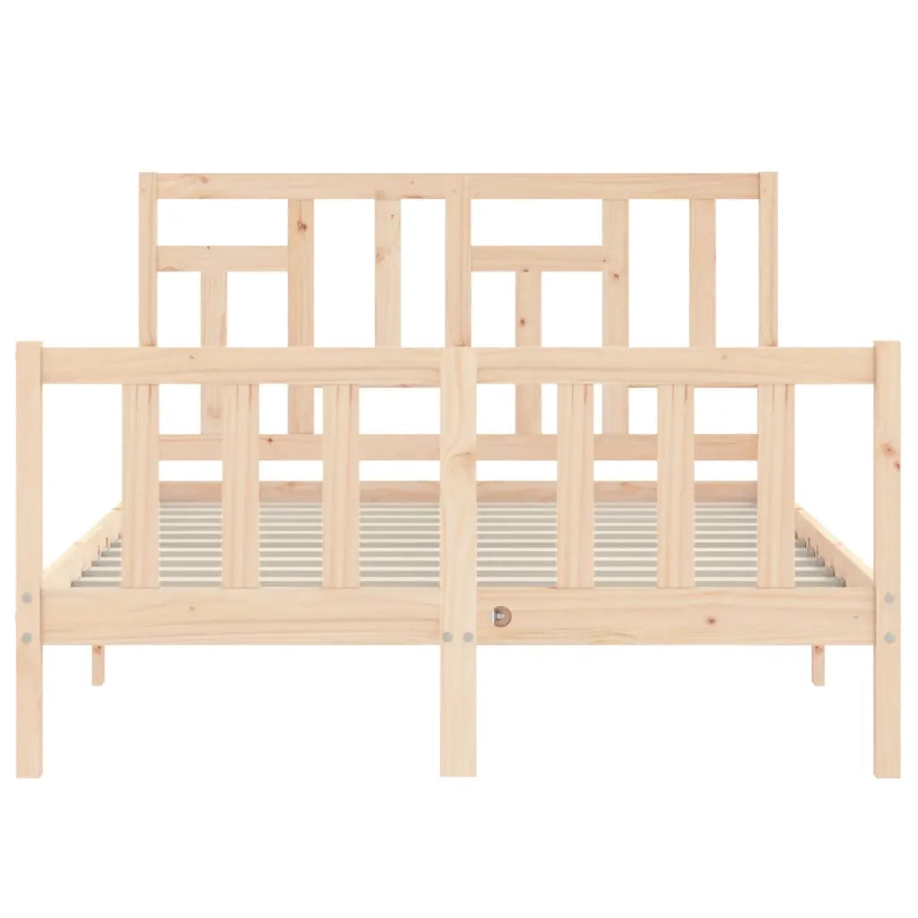 Giroletto senza Materasso-Struttura Letto 120x200 cm in Legno Massello di Pino 616758
