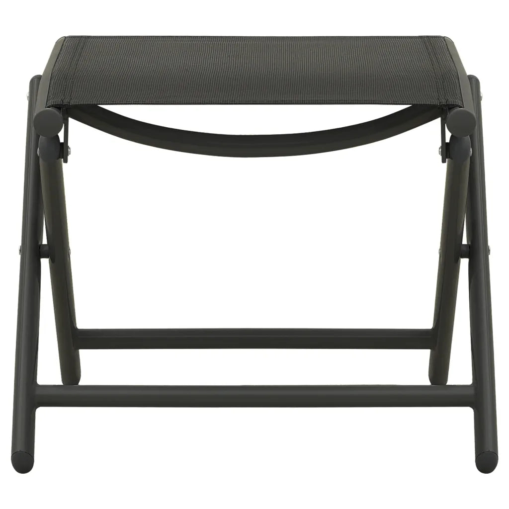 Set Divani da Giardino 3 pz in Textilene e Alluminio Nero cod mxl 35059