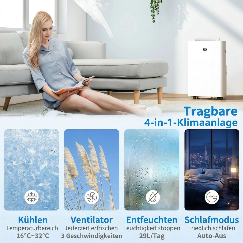 Condizionatore portatile 12000 BTU ¨C zephmum ¨C 4-in-1 WiFi controllo vocale
